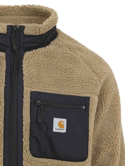 Carhartt Liner Jacket With High Collar And Pockets In Gray