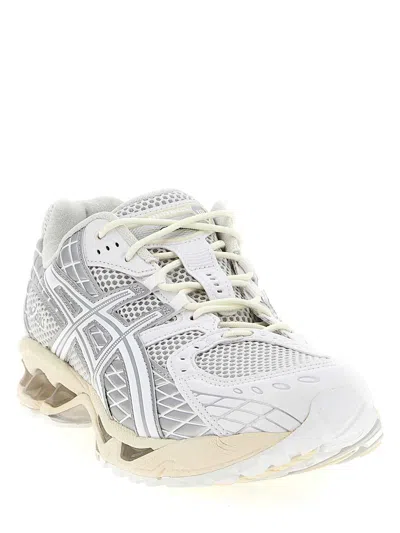 Asics Breathable Mesh Sneakers With Supportive Overlays In White