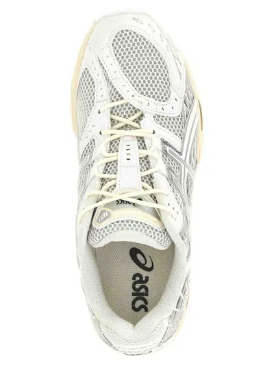 Asics Breathable Mesh Sneakers With Supportive Overlays In White