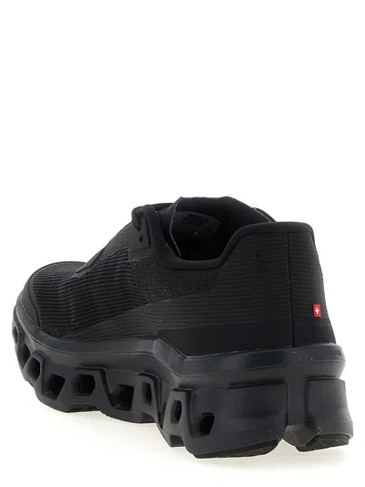 On Running Black Mesh Cloudmster Sneakers In Black