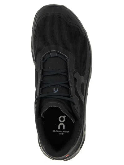 On Running Black Mesh Cloudmster Sneakers In Black