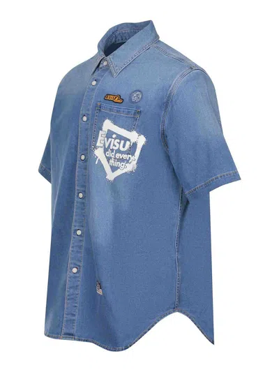 Evisu Shirt Made Of Denim. In Multi