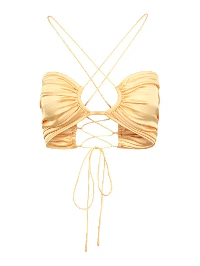 L'idée Woman Top - Amarillo In Gold