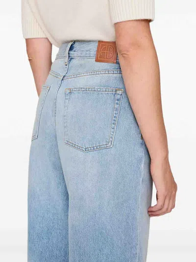 Anine Bing Denim Straight-leg Jeans In Blue