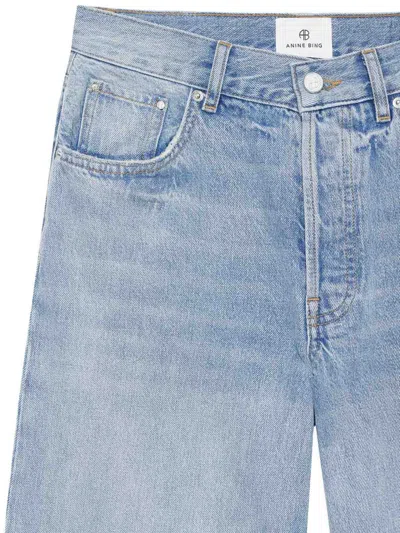 Anine Bing Denim Straight-leg Jeans In Blue