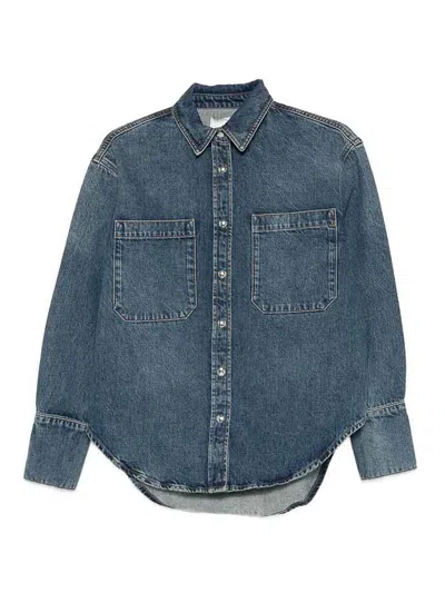 Anine Bing Dante Denim Jacket In Blue
