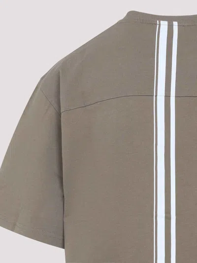 Mordecai Taupe T-shirt With Sporty Stripes In Gray