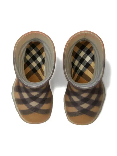 Burberry Check-pattern Rain Boots In Multi