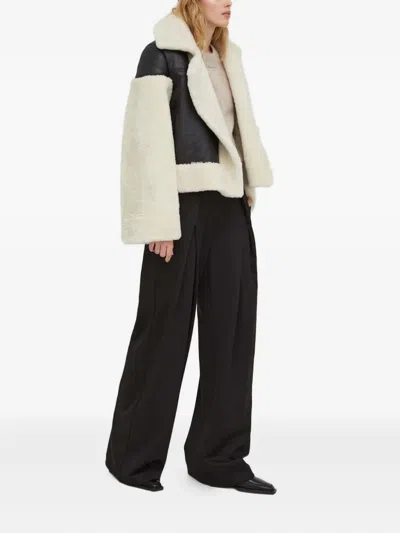Herskind Shearling Panelled Jacket In Black