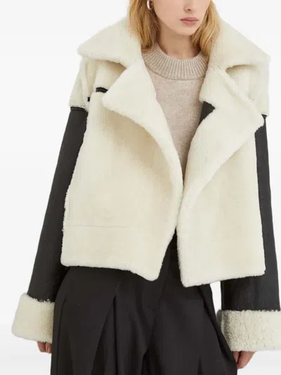 Herskind Shearling Panelled Jacket In Black