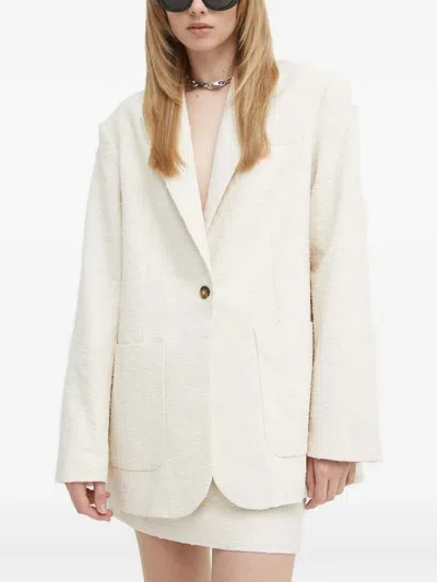 Herskind Single-breasted Blazer In White