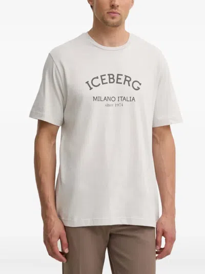 Iceberg Logo T-shirt In White