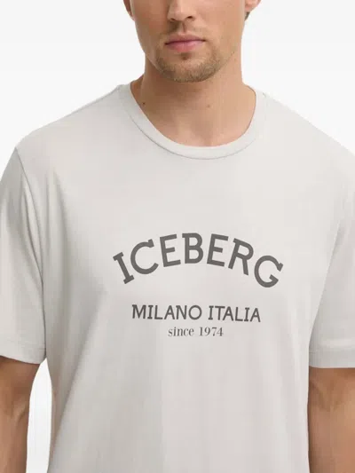 Iceberg Logo T-shirt In White