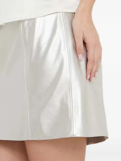 Hugo Boss Panelled Mini Skirt In White