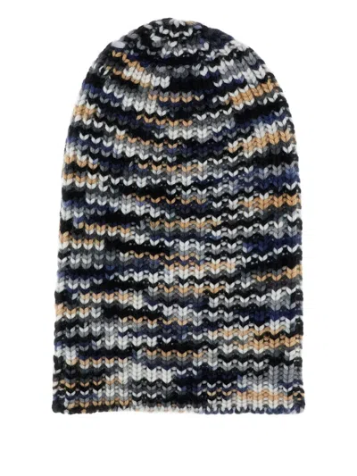 Hurray Striped Hat In Black