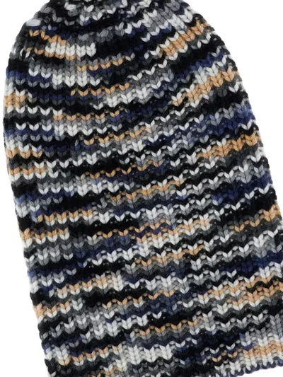 Hurray Striped Hat In Black