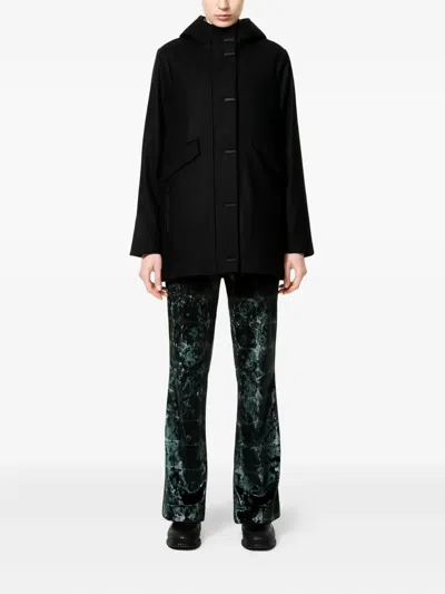Rrd Hooded Pocket Coat In Black