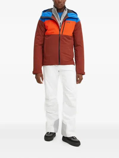 Helly Hansen Colourblock Hooded Jacket In Brown