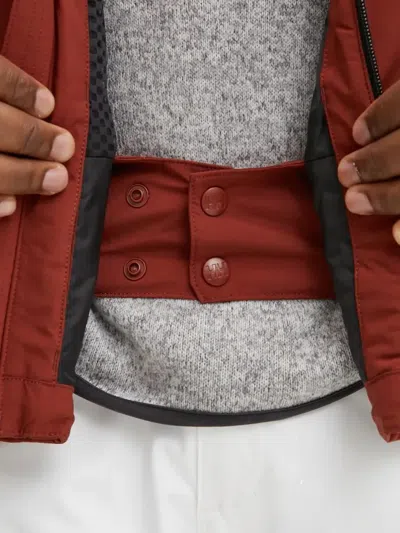 Helly Hansen Colourblock Hooded Jacket In Brown