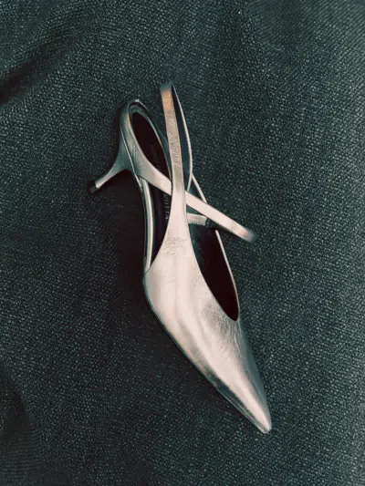 Guglielmo Rotta 55mm Arven Scratch Pumps In Silver