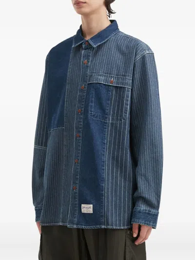 细条纹牛仔衬衫