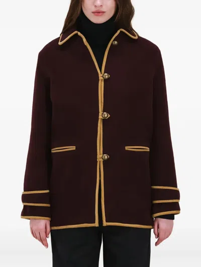 Fortela Danielle Wool Jacket In Red