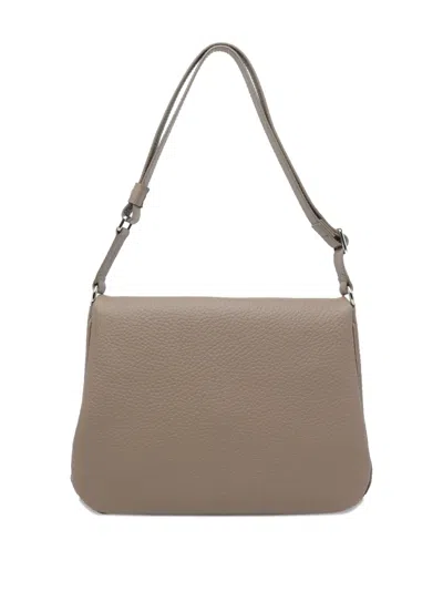 Orciani Taupe Small Soft Diana Crossbody Bag In Neutral
