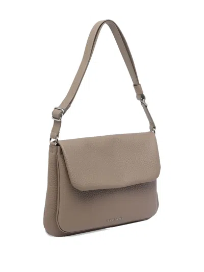 Orciani Taupe Small Soft Diana Crossbody Bag In Neutral