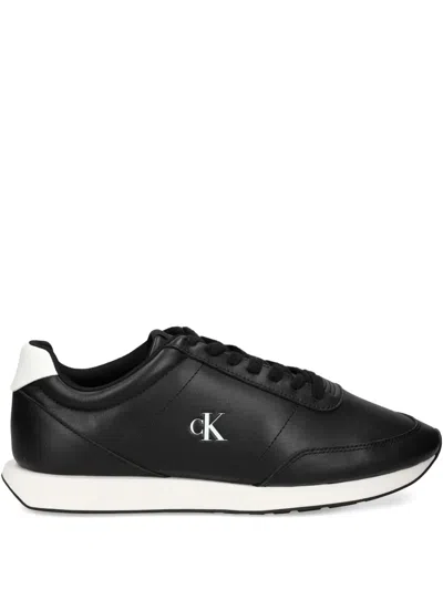 Calvin Klein Retro Runner Sneakers In Black