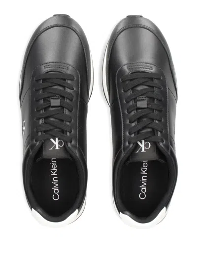 Calvin Klein Retro Runner Sneakers In Black