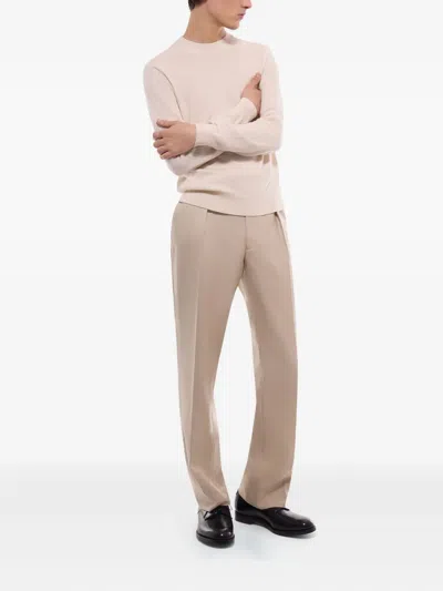 Fursac Crew-neck Cashmere Sweater In Neutral