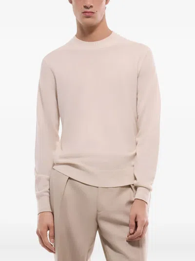 Fursac Crew-neck Cashmere Sweater In Neutral
