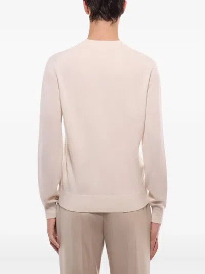 Fursac Crew-neck Cashmere Sweater In Neutral