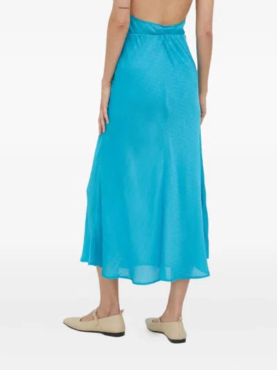 纹理中长半身裙