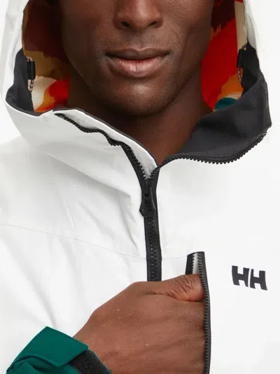 Helly Hansen Logo Hooded Jacket In Green