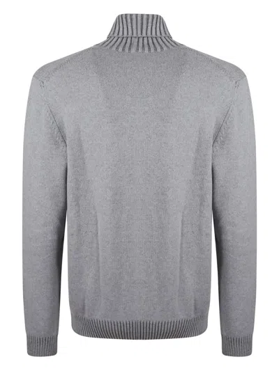 Fay Roll-neck Sweater In Gray