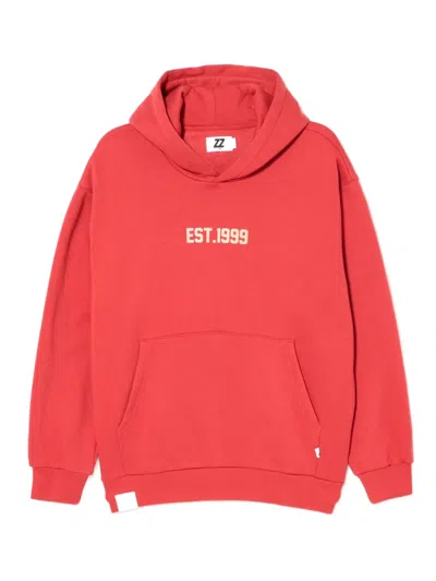 Izzue Logo-embroidered Hoodie In Red