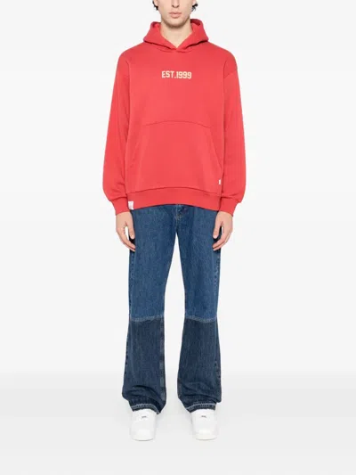 Izzue Logo-embroidered Hoodie In Red