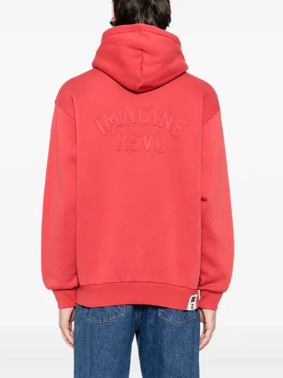 Izzue Logo-embroidered Hoodie In Red