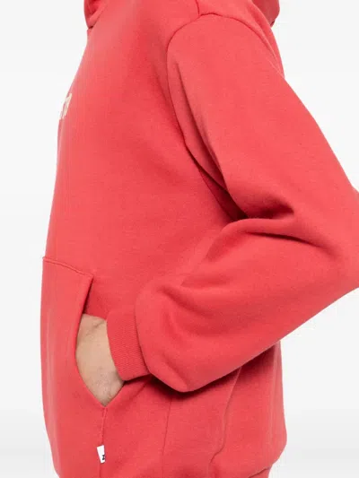 Izzue Logo-embroidered Hoodie In Red
