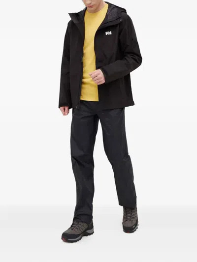 Helly Hansen Hooded Zip Jacket In Black