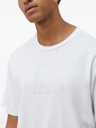 Iceberg Logo T-shirt In White