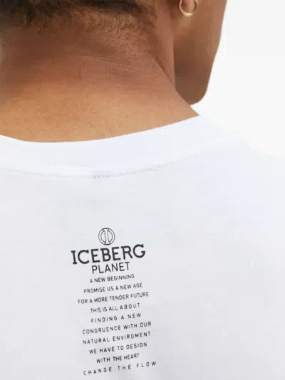 Iceberg Logo T-shirt In White
