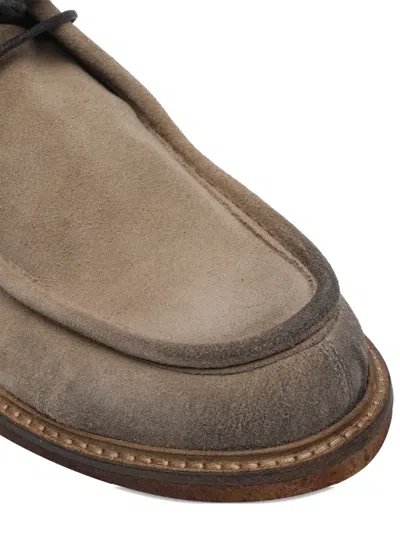 Pawelk's Beige Laced Up Shoes In Gray