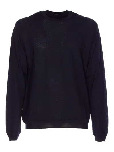 Hōsio Crewneck Long-sleeves Sweater In Black