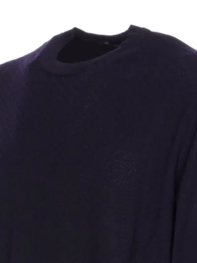 Hōsio Crewneck Long-sleeves Sweater In Black