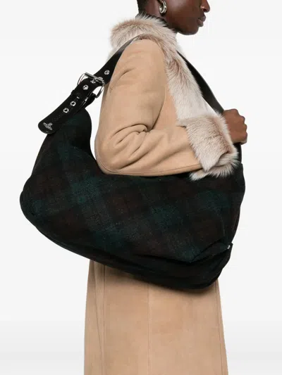 Vivienne Westwood Maxime Large Shoulder Bag Bags In Green