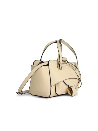 Hidesins 'flap S Premiere' Butter-colored Leather Bag In Neutral