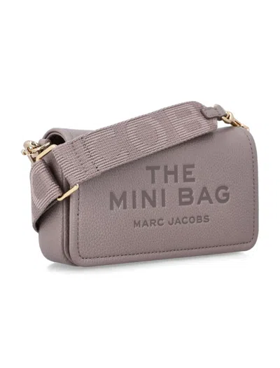 Marc Jacobs The Leather Mini Bag In Gray