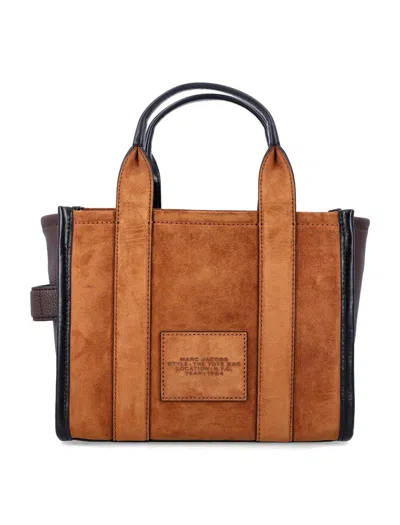 Marc Jacobs The Small Tote Suede In Brown
